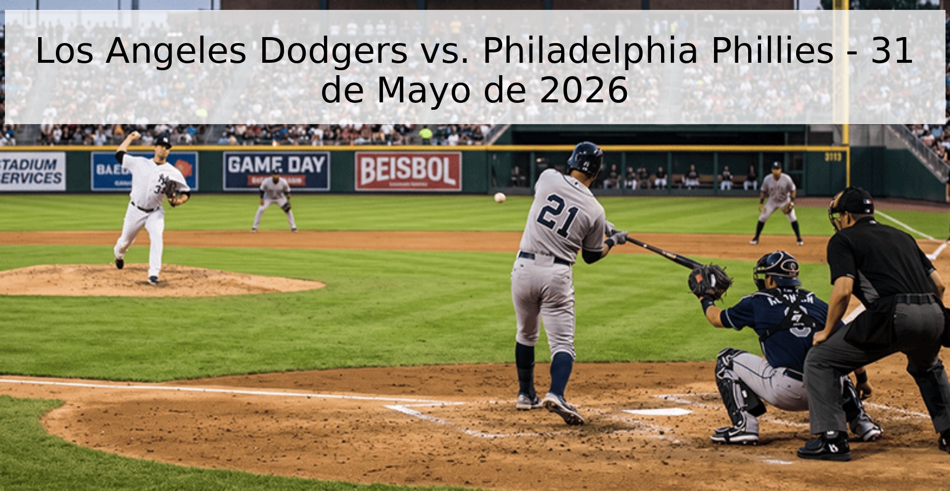 Los Angeles Dodgers vs. Philadelphia Phillies - 31 de Mayo de 2026