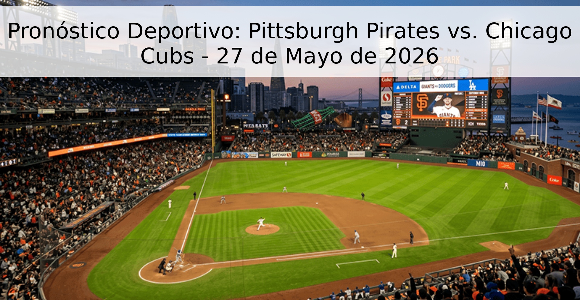Pronóstico Deportivo: Pittsburgh Pirates vs. Chicago Cubs - 27 de Mayo de 2026