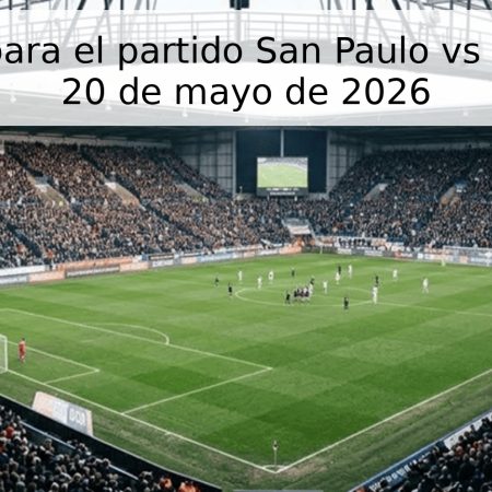Pronóstico para el partido San Paulo vs Millonarios – 20 de mayo de 2026