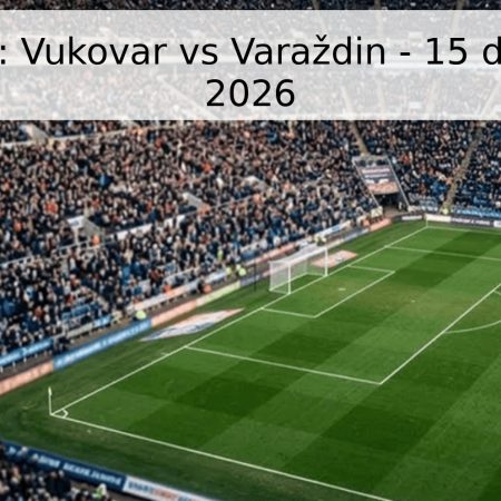 Pronóstico: Vukovar vs Varaždin – 15 de Mayo de 2026