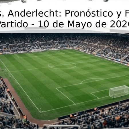 Gante vs. Anderlecht: Pronóstico y Fecha del Partido – 10 de Mayo de 2026