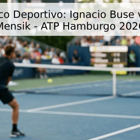 Pronóstico Deportivo: Ignacio Buse vs. Jakub Mensik – ATP Hamburgo 2026