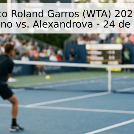Pronóstico Roland Garros (WTA) 2026: Osorio Serrano vs. Alexandrova – 24 de Mayo