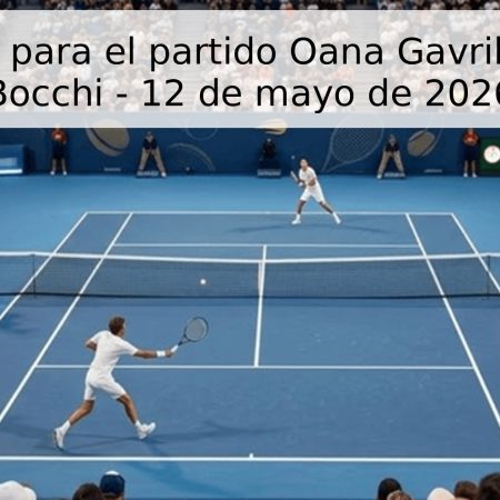Pronóstico para el partido Oana Gavrila vs Elena Bocchi – 12 de mayo de 2026