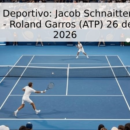 Pronóstico Deportivo: Jacob Schnaitter vs. Guido Andreozzi – Roland Garros (ATP) 26 de Mayo de 2026
