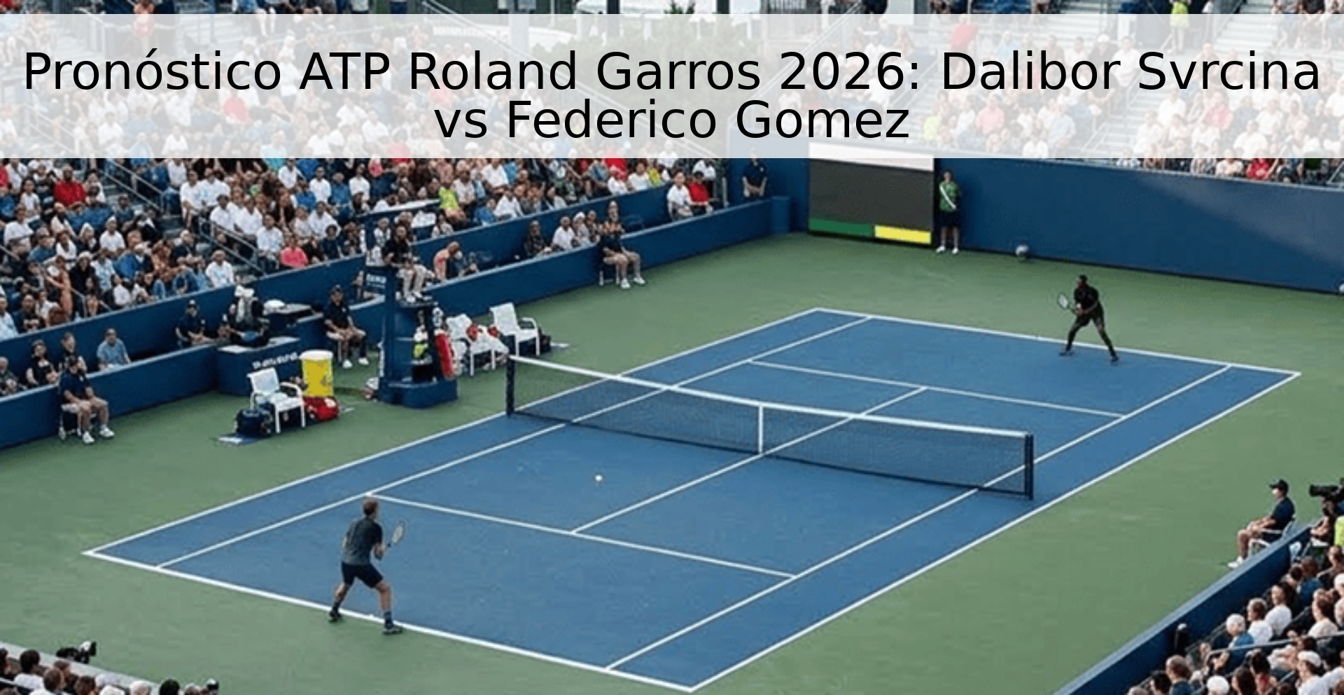 Pronóstico ATP Roland Garros 2026: Dalibor Svrcina vs Federico Gomez
