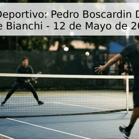 Pronóstico Deportivo: Pedro Boscardin Dias vs. Juan Jose Bianchi – 12 de Mayo de 2026