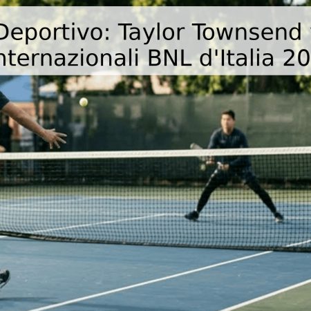 Pronóstico Deportivo: Taylor Townsend vs. Iva Jovic – Internazionali BNL d’Italia 2026
