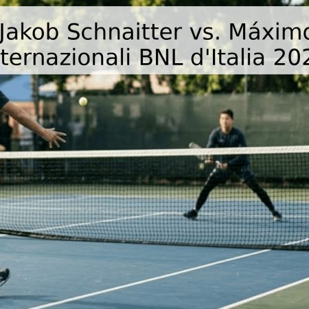 Pronóstico: Jakob Schnaitter vs. Máximo González – Internazionali BNL d’Italia 2026