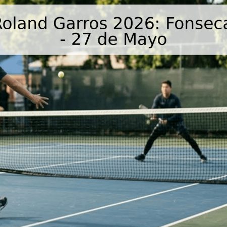 Pronóstico Roland Garros 2026: Fonseca vs. Prizmic – 27 de Mayo