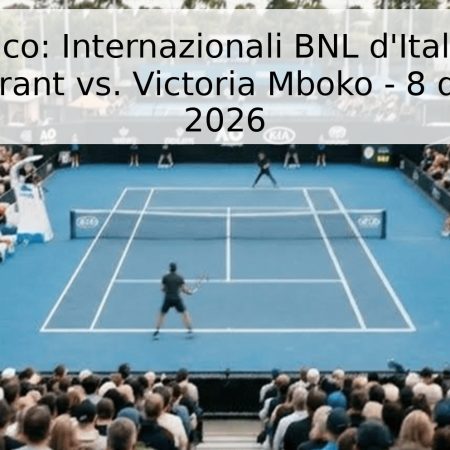 Pronóstico: Internazionali BNL d’Italia – Tyra Caterina Grant vs. Victoria Mboko – 8 de Mayo de 2026
