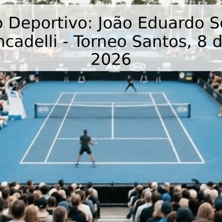 Pronóstico Deportivo: João Eduardo Schiessl vs. Franco Roncadelli – Torneo Santos, 8 de Mayo de 2026