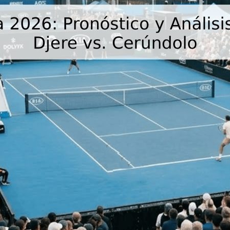 ATP Ginebra 2026: Pronóstico y Análisis del Partido Djere vs. Cerúndolo