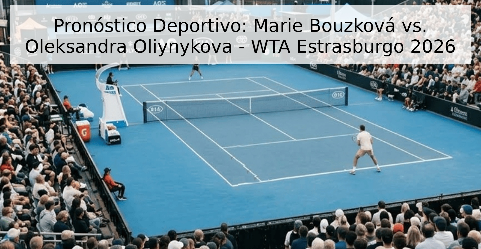 Pronóstico Deportivo: Marie Bouzková vs. Oleksandra Oliynykova - WTA Estrasburgo 2026