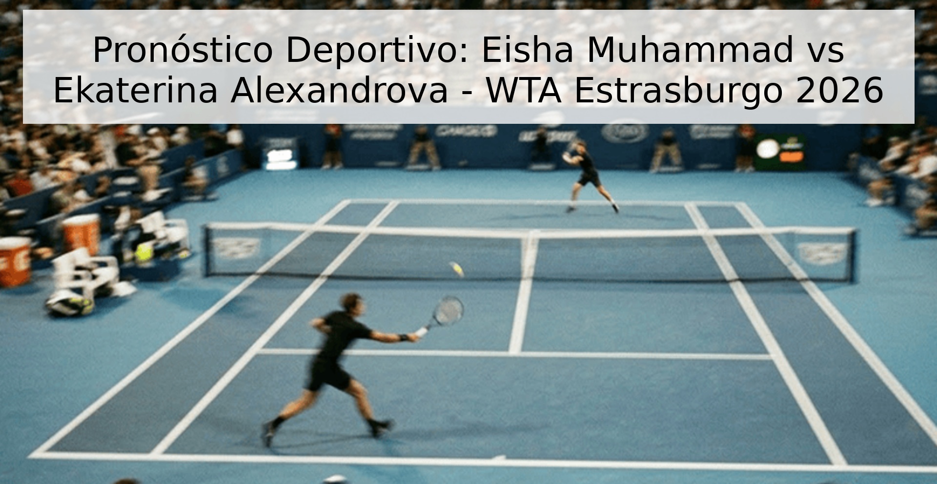 Pronóstico Deportivo: Eisha Muhammad vs Ekaterina Alexandrova - WTA Estrasburgo 2026