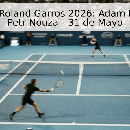 Pronóstico Roland Garros 2026: Adam Pavlásek vs Petr Nouza – 31 de Mayo