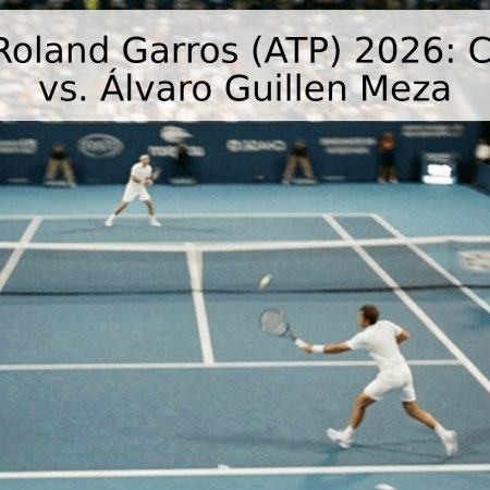 Pronóstico Roland Garros (ATP) 2026: Colton Smith vs. Álvaro Guillen Meza
