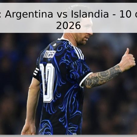 Pronóstico: Argentina vs Islandia – 10 de junio de 2026