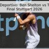 Pronóstico Deportivo: Ben Shelton vs Taylor Fritz – Final Stuttgart 2026