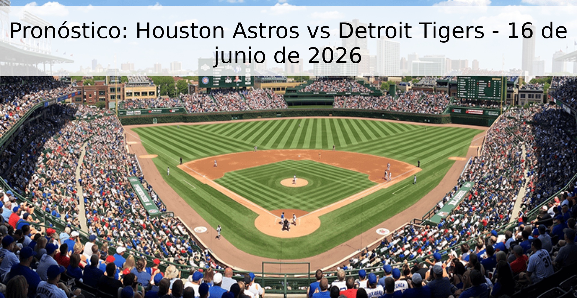 Pronóstico: Houston Astros vs Detroit Tigers - 16 de junio de 2026 Pronóstico: Houston Astros vs Detroit Tigers - 16 de junio de 2026