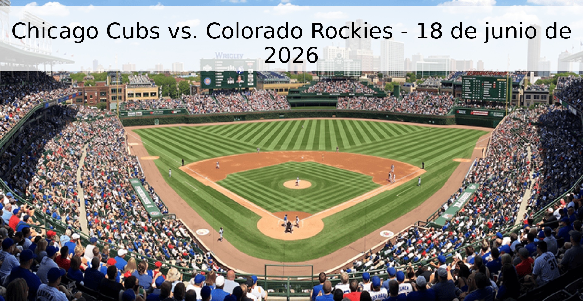 Chicago Cubs vs. Colorado Rockies - 18 de junio de 2026