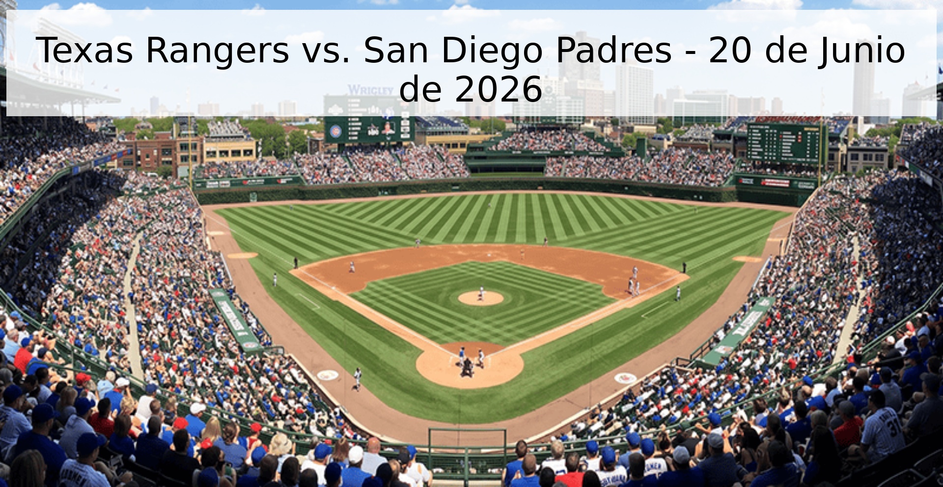Texas Rangers vs. San Diego Padres - 20 de Junio de 2026