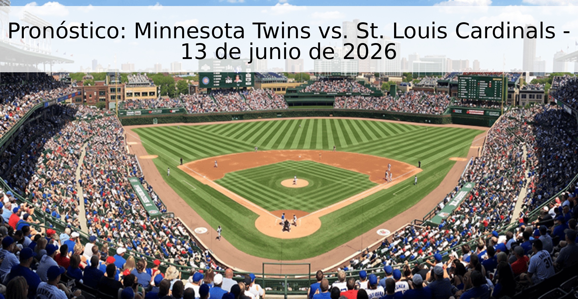Pronóstico: Minnesota Twins vs. St. Louis Cardinals - 13 de junio de 2026