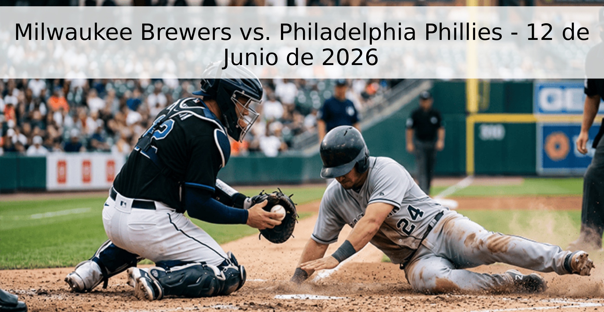 Milwaukee Brewers vs. Philadelphia Phillies - 12 de Junio de 2026 Milwaukee Brewers vs. Philadelphia Phillies - 12 de Junio de 2026