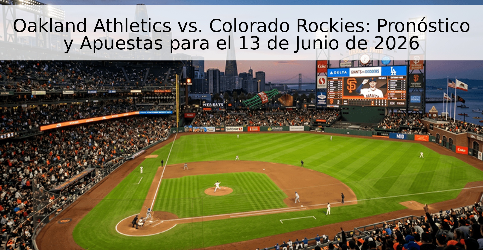 Oakland Athletics vs. Colorado Rockies: Pronóstico y Apuestas para el 13 de Junio de 2026
