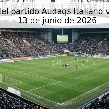 Pronóstico del partido Audaqs Italiano vs La Serena – 13 de junio de 2026
