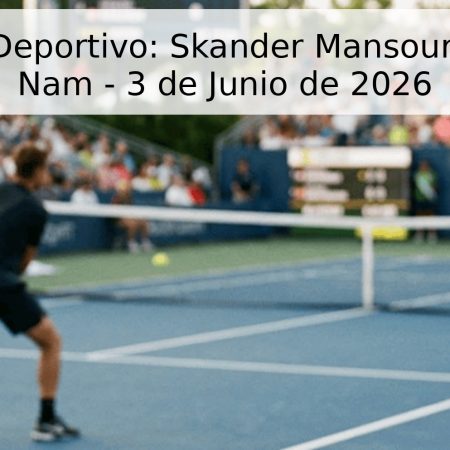 Pronóstico Deportivo: Skander Mansouri vs. Ji Sung Nam – 3 de Junio de 2026