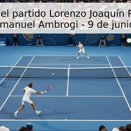 Pronóstico del partido Lorenzo Joaquín Rodríguez vs Luciano Emanuel Ambrogi – 9 de junio de 2026