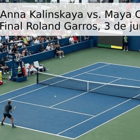 Pronóstico: Anna Kalinskaya vs. Maya Chwalinska – Cuartos de Final Roland Garros, 3 de junio de 2026