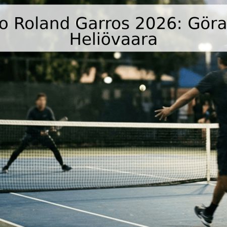 Pronóstico Roland Garros 2026: Göransson vs. Heliövaara