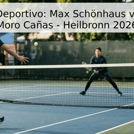 Pronóstico Deportivo: Max Schönhaus vs. Alejandro Moro Cañas – Heilbronn 2026