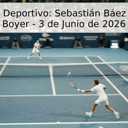 Pronóstico Deportivo: Sebastián Báez vs. Tristan Boyer – 3 de Junio de 2026